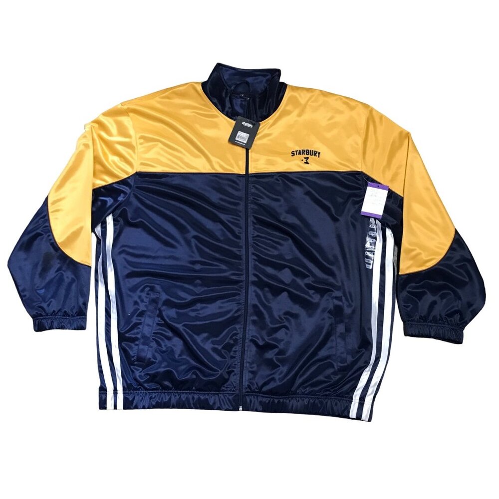 NWT Vintage Starbury Track Jacket Full Zip Stephon Marbury Basketball Satin XXXL